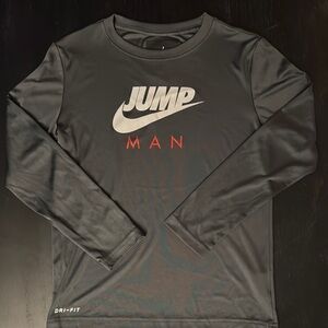 Jordan Black Long Sleeve Performance Tee